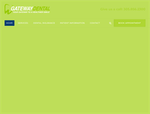 Tablet Screenshot of gatewaydentalinc.com